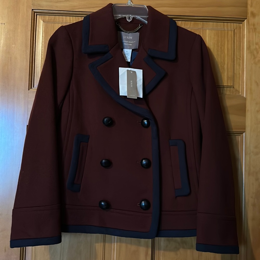 Beautiful J. Crew Peacoat Wool By Nello Gori! BNWT!
